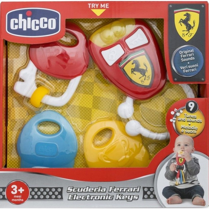 Chicco Κλειδιά με Χειροκίνητες Δραστηριότητες για Ηλικίες 3m+