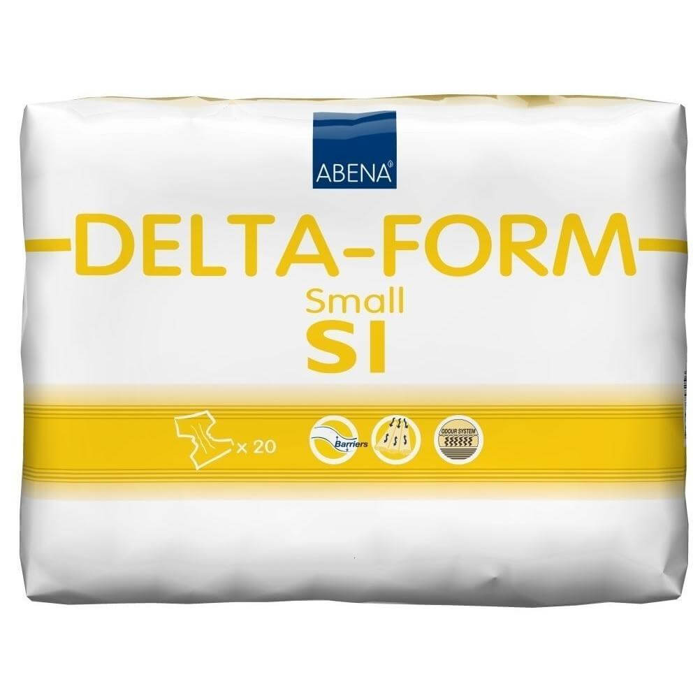 Abena Delta-Form Adults Πάνα για Βαριάς Μορφής Ακράτεια Ενηλίκων Μικρό Μέγεθος 60-80cm Delta S1 20τεμάχια