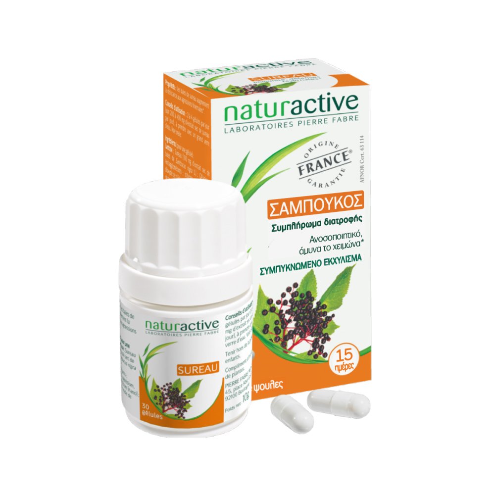 Naturactive Σαμπούκος Ενάντια στο Κρυολόγημα 30caps