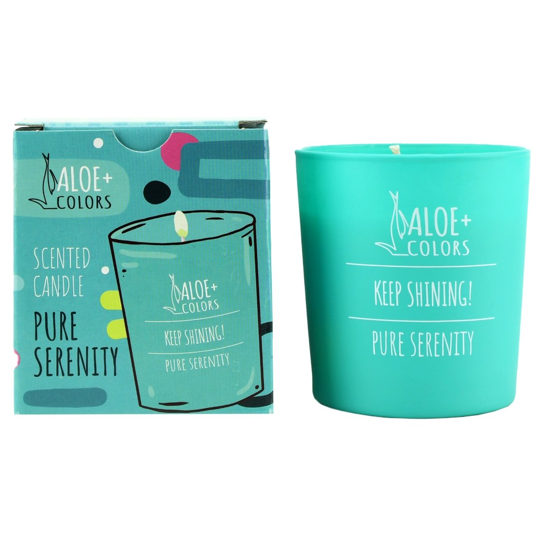 Aloe+ Colors Scented Candle Pure Serenity Αρωματικό Κερί Σόγιας με Άρωμα Μανόλια 1 Τεμάχιο