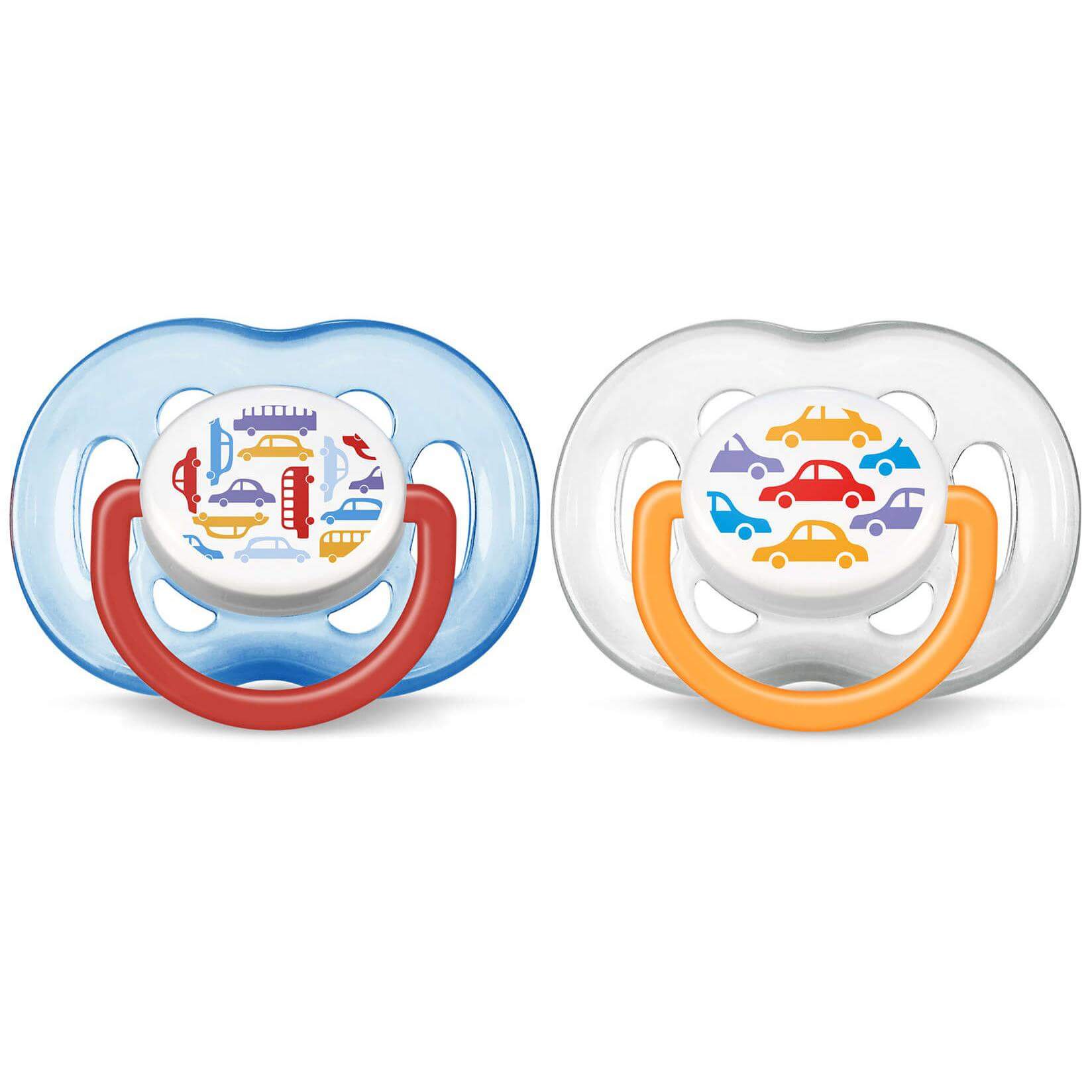Avent Πιπίλα Σιλικόνης Freeflow 6-18m Χωρίς ΒΡΑ 2τμχ – SCF172/22 Cars