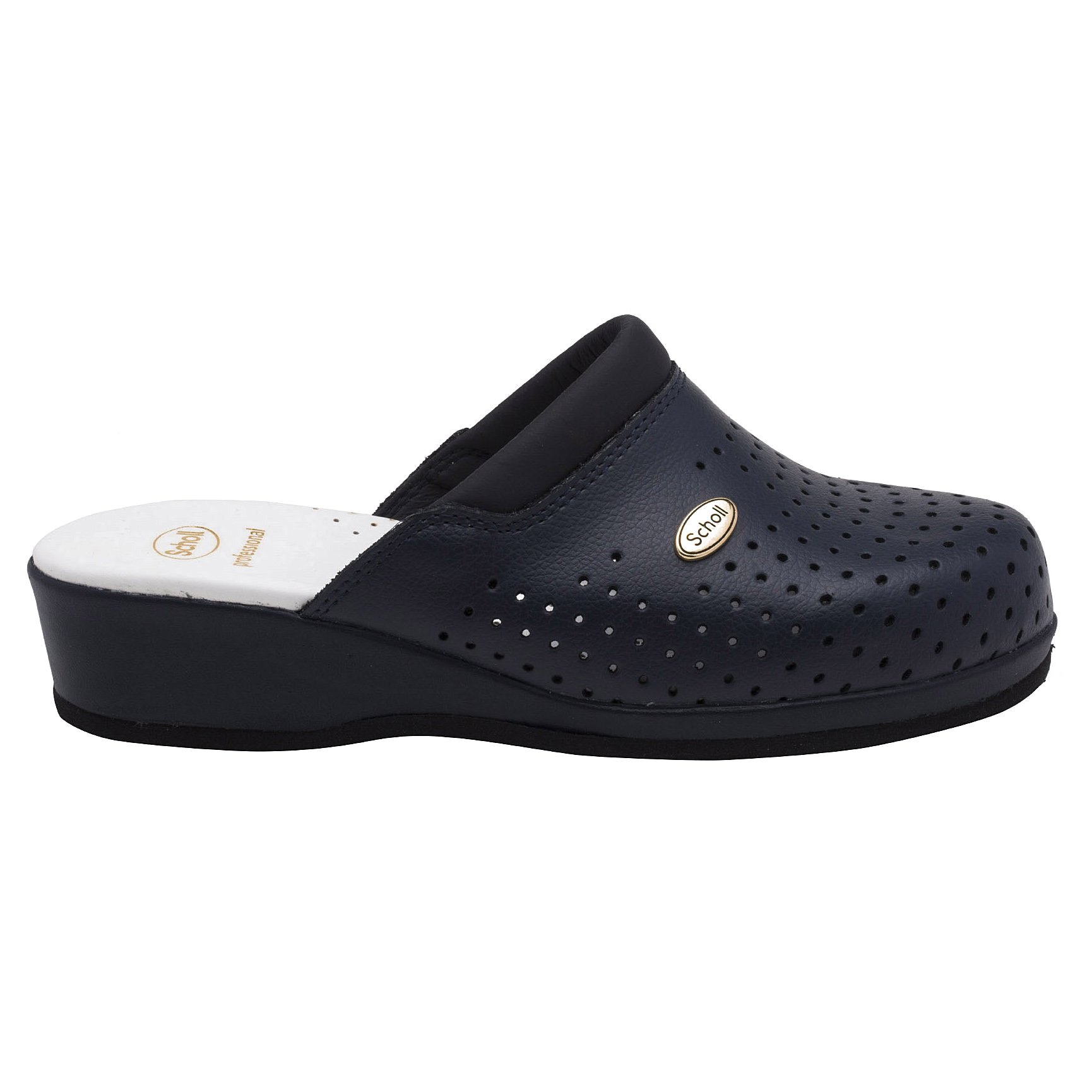 Scholl Shoes Scholl Shoes Slides Blue Navy Clog Backguard Σαμπό Μπλε Επαγγελματικά Παπούτσια που Χαρίζουν Σωστή Στάση & Φυσικό Βάδισμα Χωρίς Πόνο 1 Ζευγάρι - 46