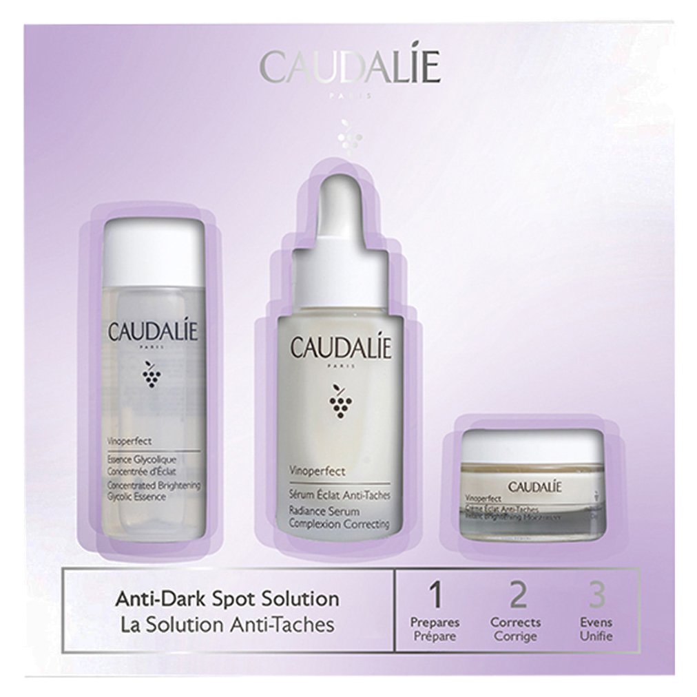 Caudalie Promo Anti-Dark Spot Solution Vinoperfect Radiance Serum 30ml & Δώρο Glycolic Essense 50ml & Day Cream 15ml