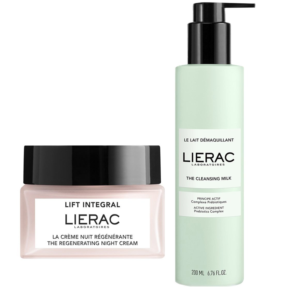 Lierac Πακέτο Προσφοράς Lift Integral The Regenerating Night Cream for Face, Neck 50ml & The Cleansing Face Milk 200ml