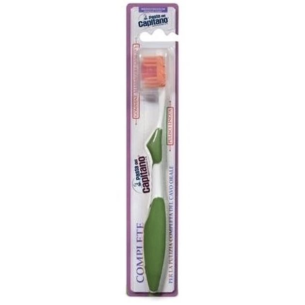 Pasta del Capitano Complete Toothbrush Medium Μέτρια Οδοντόβουρτσα σε Πράσινο Χρώμα 1 Τεμάχιο – Πράσινο