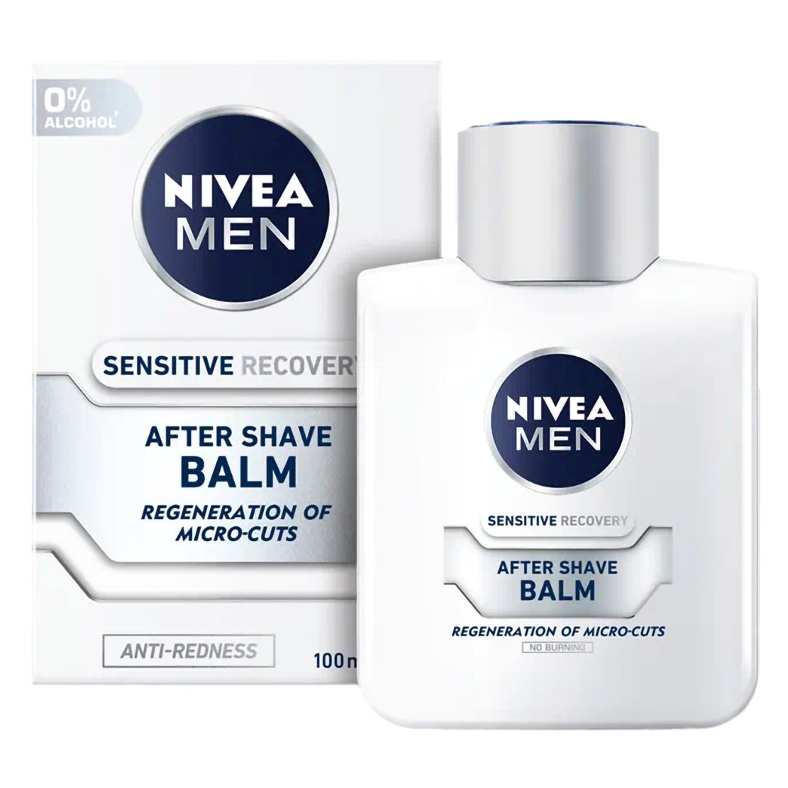 Nivea Men Sensitive Recovery After Shave Balm Καταπραϋντικό Βάλσαμο Κατά των Ερεθισμών για Μετά το Ξύρισμα, Χωρίς Οινόπνευμα 100ml