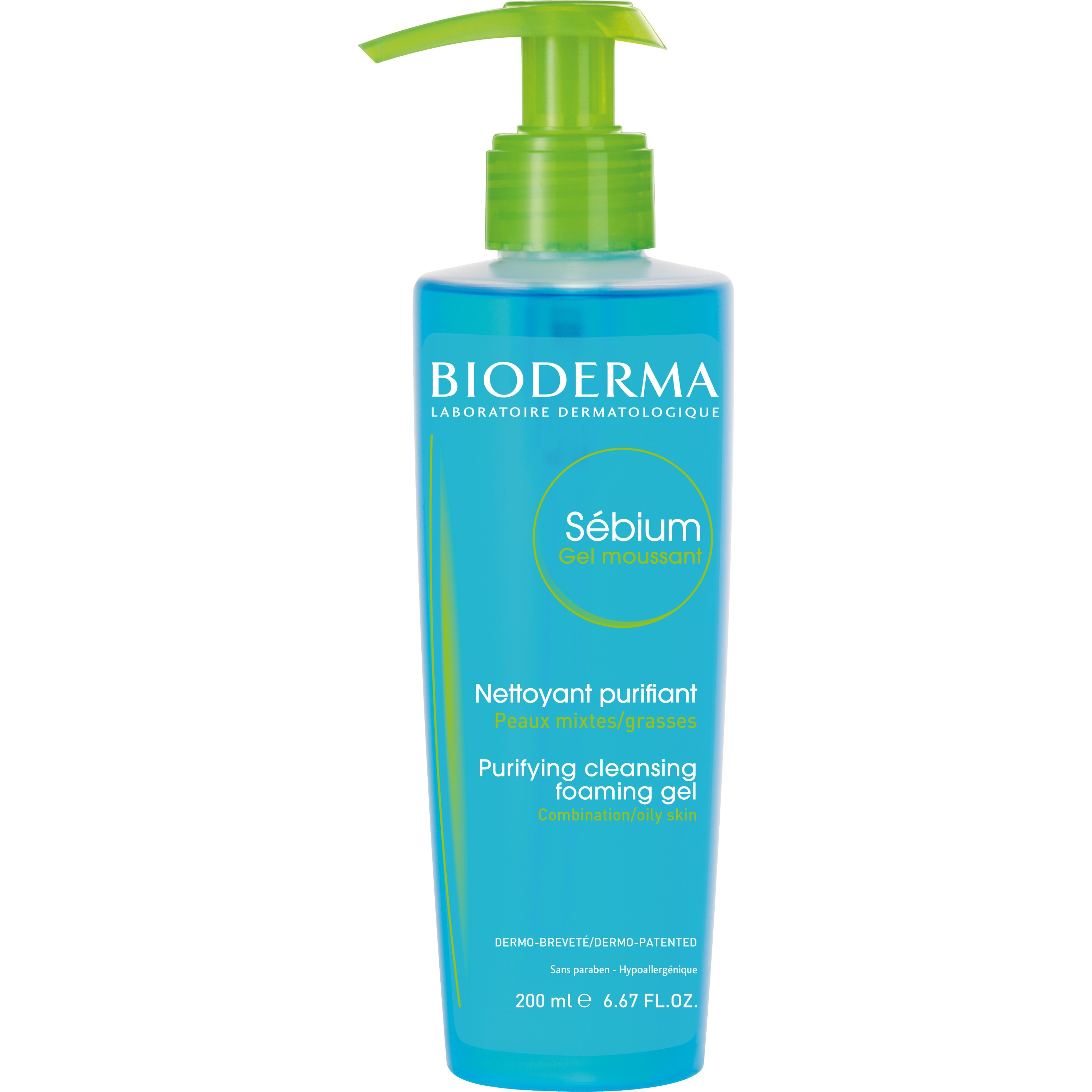 Bioderma Sebium Gel Moussant Απαλό Αφρίζον Τζελ Καθαρισμού για Μικτές & Λιπαρές Επιδερμίδες 200ml