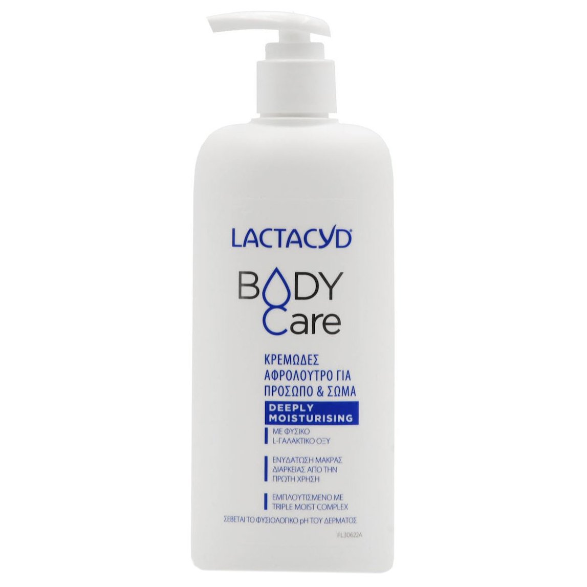 Lactacyd Body Care Shower Gel Deeply Moisturishing Κρεμώδες Αφρόλουτρο για Πρόσωπο & Σώμα, Κατάλληλο για Ξηρό & Ευαίσθητο Δέρμα 300ml