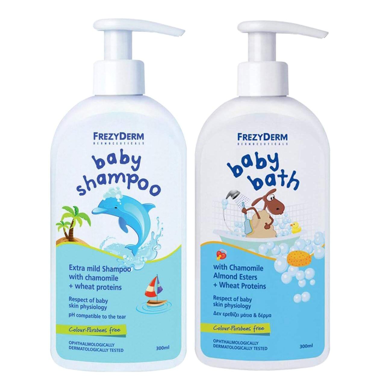 Frezyderm Baby Shampoo Απαλό Σαμπουάν 300ml & Δώρο Baby Bath Απαλό Αφρόλουτρο 100ml