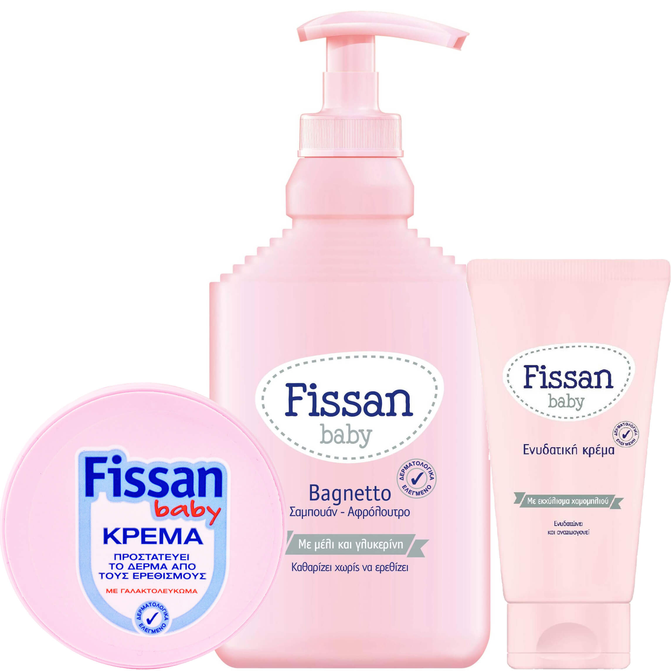 Fissan Επετειακό Σετ Baby Bagnetto Σαμπουάν – Αφρόλουτρο 300ml, Baby Ενυδατική Κρέμα 150ml, Κρέμα Προστασίας από Ερεθισμούς 50ml
