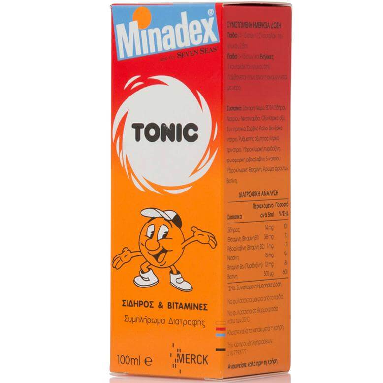 Seven Seas Minadex Tonic Πολυβιταμιχούχο Σιρόπι για τη Φυσιολογική Γνωστική Ανάπτυξη των Παιδιών 100 ml