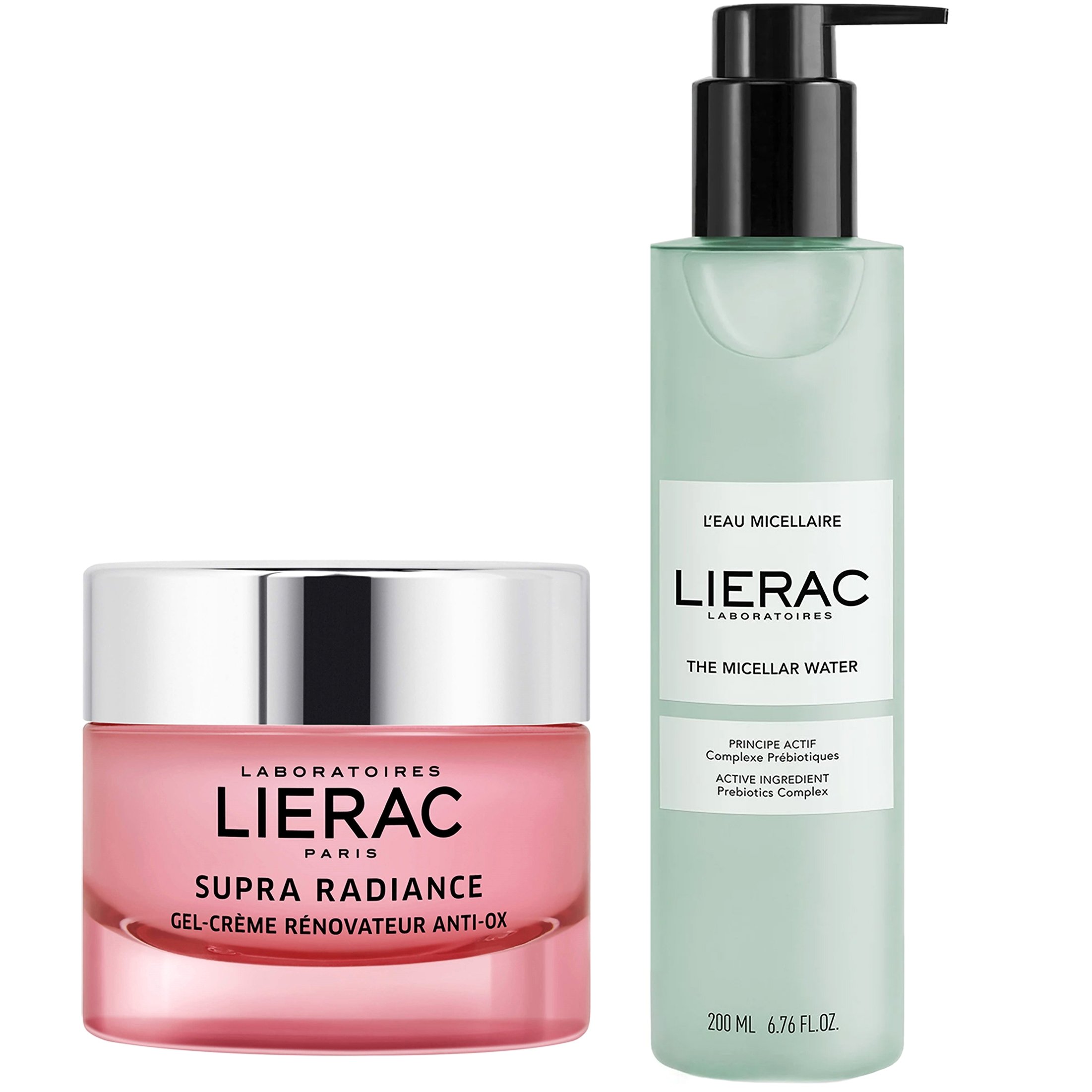Lierac Πακέτο Προσφοράς Supra Radiance Gel-Creme for Face Renovateur Anti-Ox 50ml & The Micellar Water Prebiotics Complex Face Cleanser 200ml