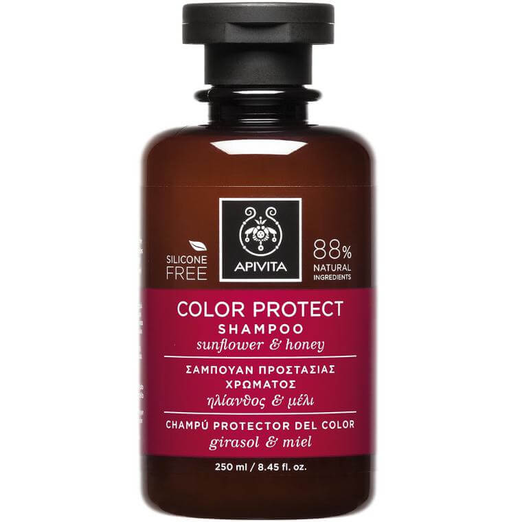 Color Protect Shampoo With Sunflower & Honey 250ml – Apivita,Σαμπουάν Προστασίας Χρώματος με Ηλίανθο & Μέλι