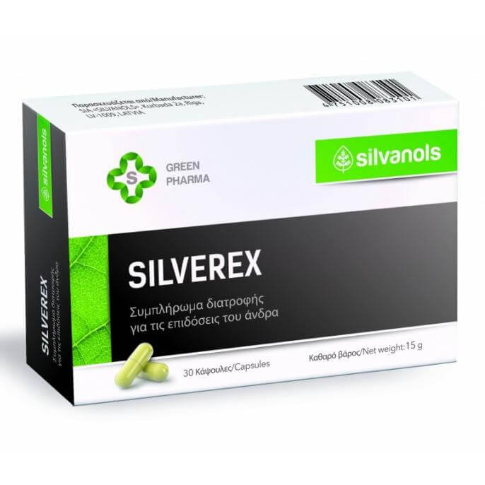 Uplab Silverex Συμπλήρωμα Διατροφής για τις Επιδόσεις του Άνδρα 30 Κάψουλες