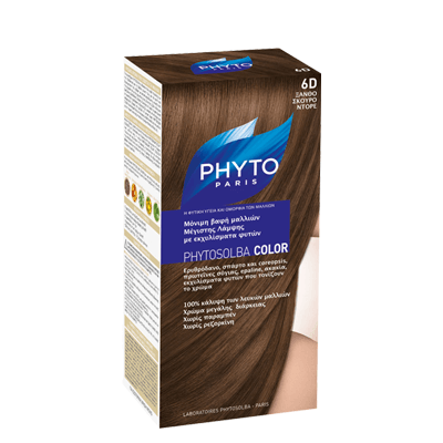 Phyto PHYTOSOLBA COLOR Μόνιμη βαφή – Όλοι οι τύποι μαλλιών – 6AC Ξανθό Σκούρο Ακαζου Χάλκινο