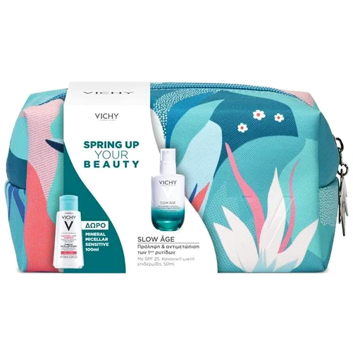 Vichy Promo Spring Up Your Beauty με Slow Age Fluid Spf25 50ml & Mineral Micellar Sensitive 100ml & Νεσεσέρ