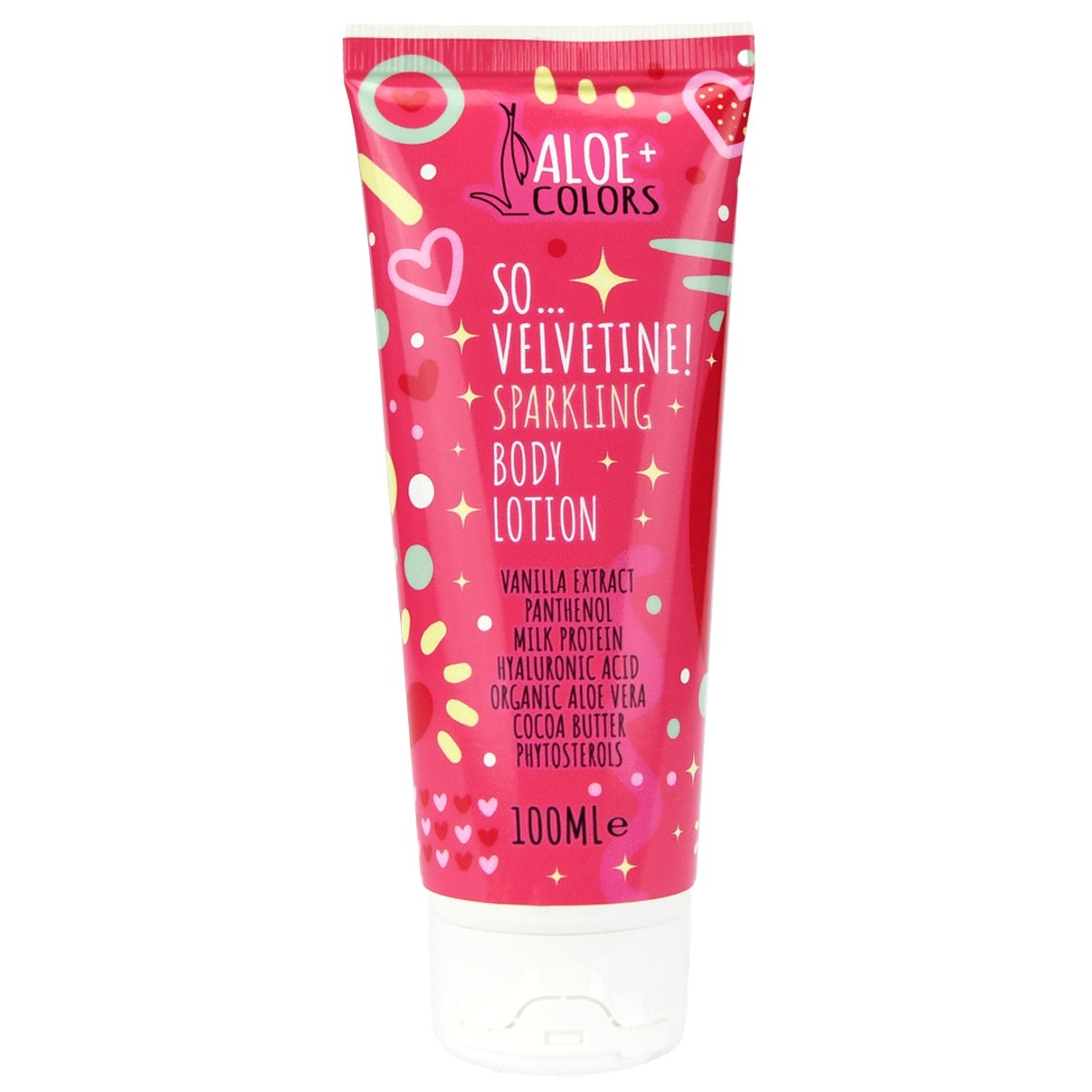Aloe+ Colors So Velvetine Spraklin Body Lotion Ενυδατικό Γαλάκτωμα Σώματος για Προστασία & Θρέψη, με Άρωμα Πούδρας 100ml