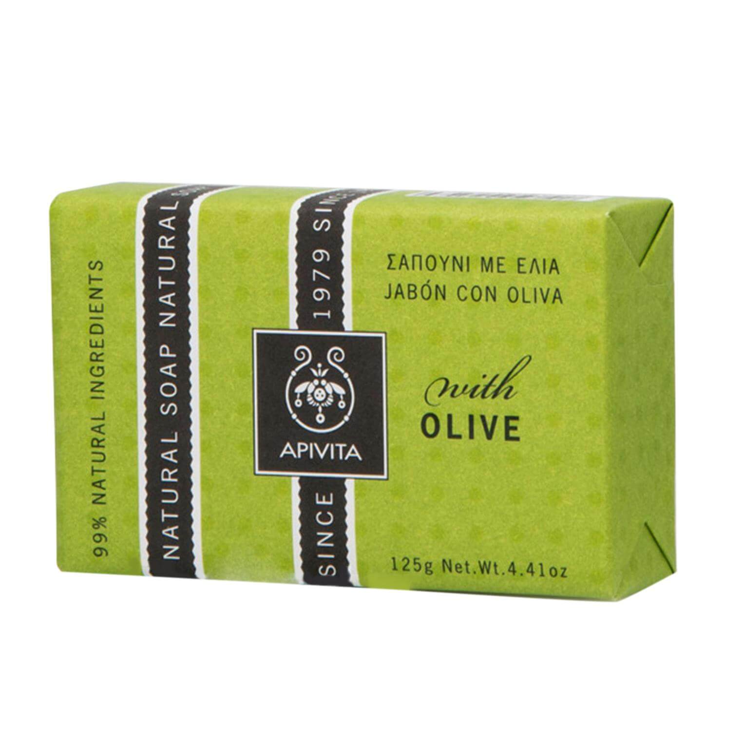Apivita Natural Soap Σαπούνι Με Ελιά 125g