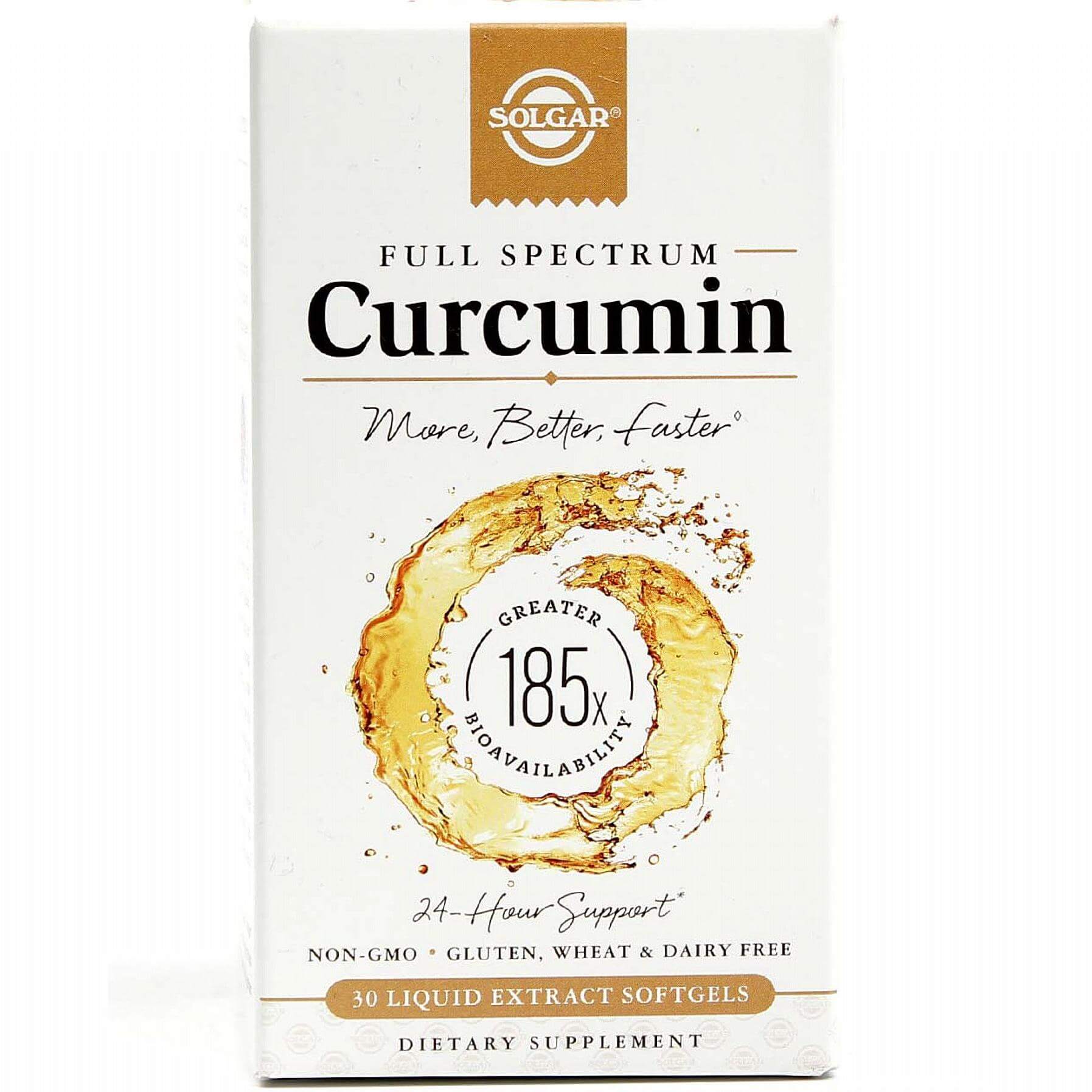 Solgar Full Spectrum Curcumin Συμπλήρωμα Διατροφής με Κουρκουμά Συμβάλει στην Καλή Λειτουργία του Πεπτικού Συστήματος 30soft gel