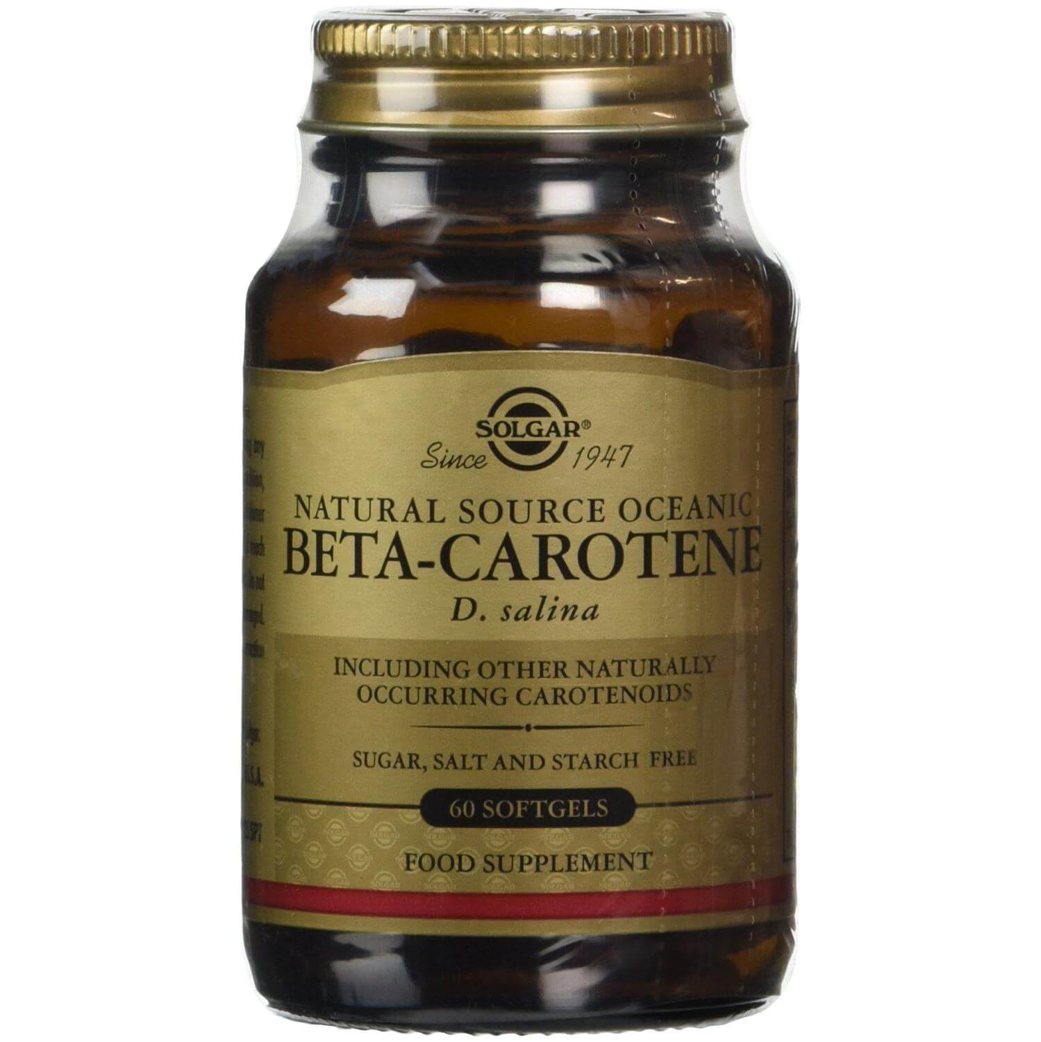 Solgar Beta Carotene 7mg Συμπλήρωμα Διατροφής με Φυσικής Πηγής Βήτα Καροτίνη softgels – 60softgels