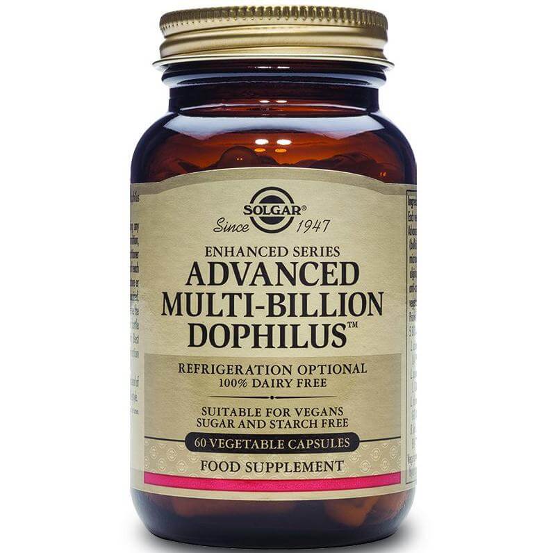 Solgar Advanced Multi-Billion Dophilus Συμπλήρωμα Διατροφής για τη Προστασία της Εντερικής Χλωρίδας 60veg.caps