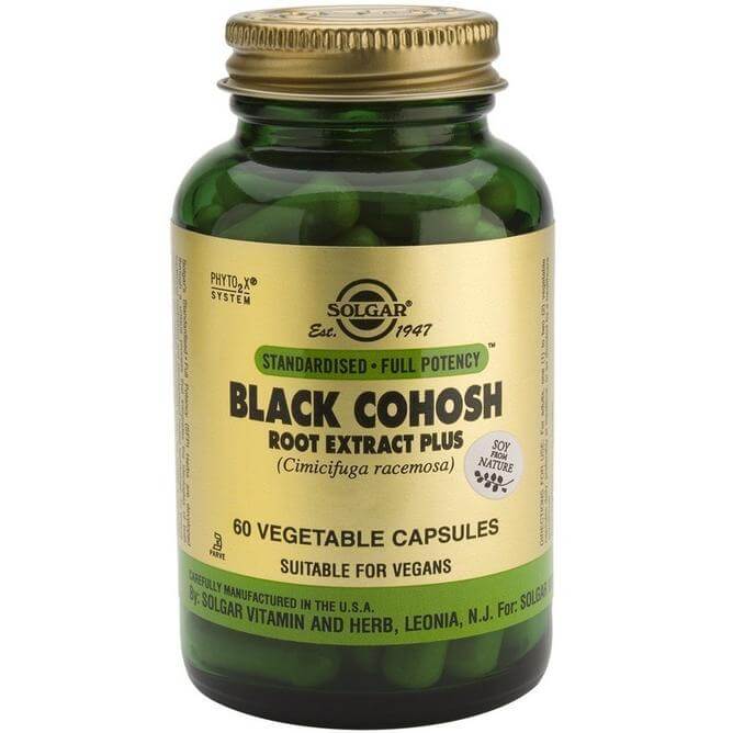 Solgar Sfp Black Cohosh Root Extract Plus Συμπλήρωμα Διατροφής Χρήσιμο στα Συμπώματα της Εμμηνόπαυσης 60veg.caps
