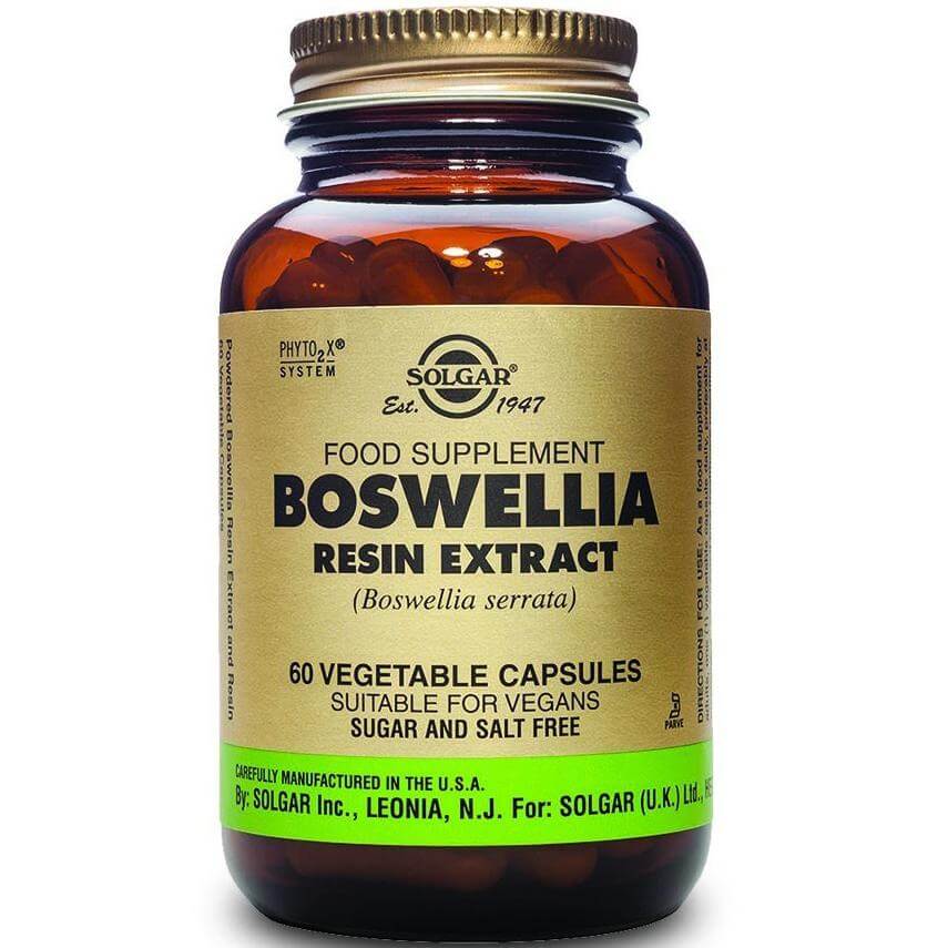 Solgar Sfp Boswellia Resin Extract Συμπλήρωμα Διατροφής Με Αντιαρθριτικές & Αντιφλεγμονώδεις Ιδιότητες 60veg.caps