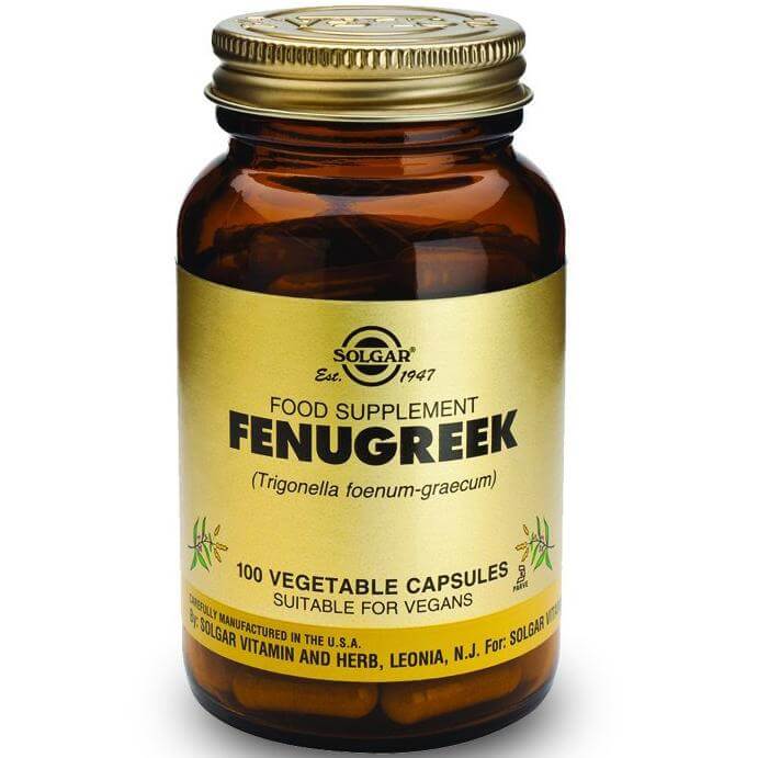 Solgar Fenugreek Συμπλήρωμα Διατροφής Κατά της Χοληστερίνης 100 veg.caps