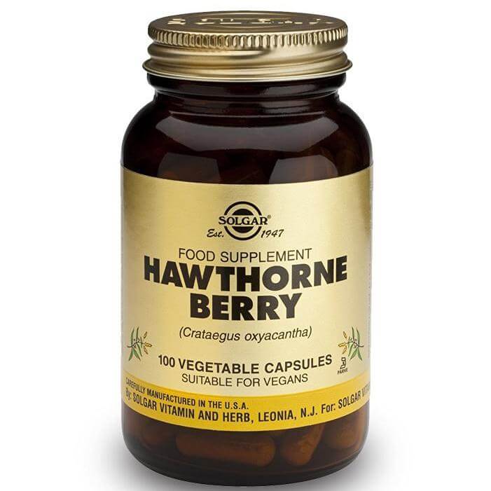 Solgar Hawthorn Berry Συμπλήρωμα Διατροφής με Αγγειοδιασταλτική Δράση 100veg.caps