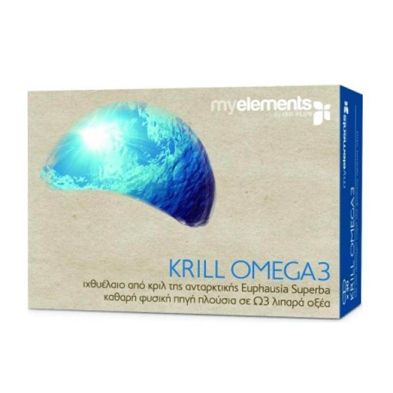 MyElements Krill Omega3 Ιχθυέλαιο Πλούσιο Σε Ωμέγα-3 Λιπαρά Οξέα – 30 caps