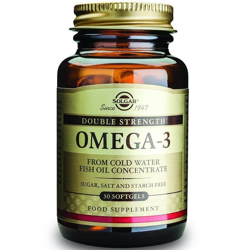 Solgar Omega-3 Double Strength Συμπλήρωμα Διατροφής που Προστατεύει το Καρδιαγγειακό Σύστημα Softgels – 30softgels