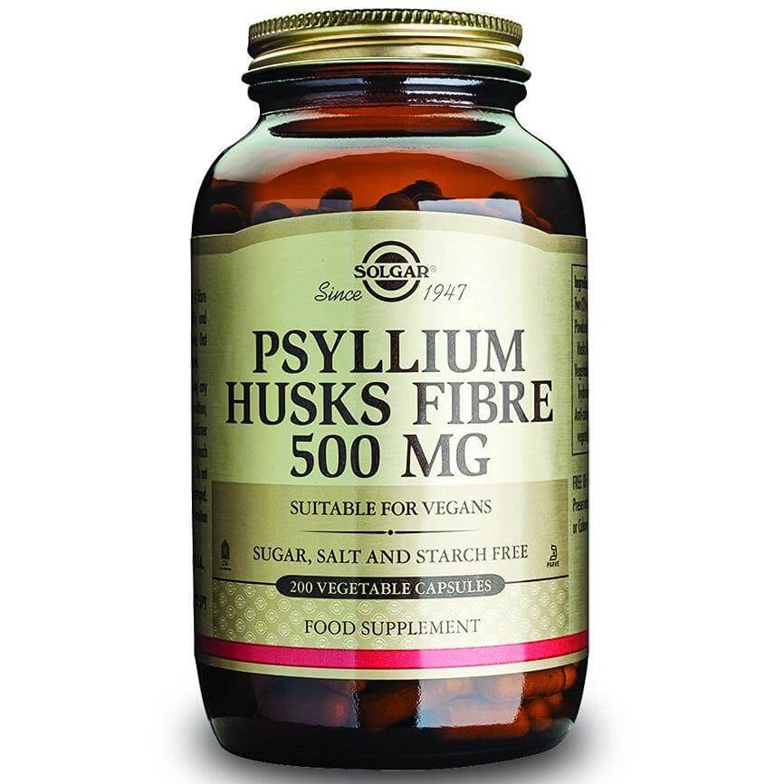 Solgar Psyllium Husks Fibre Συμπλήρωμα Διατροφής που Συμβάλλει στον Ομαλό Καθαρισμό του Εντερικού Συστήματος veg.caps/powder – 500mg 200veg.caps