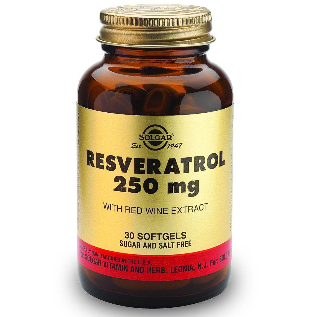 Solgar Resveratrol 250mg Συμπλήρωμα Διατροφής για την Ομαλή Λειτουργία του Καρδιαγγειακού Συστήματος 30softgels