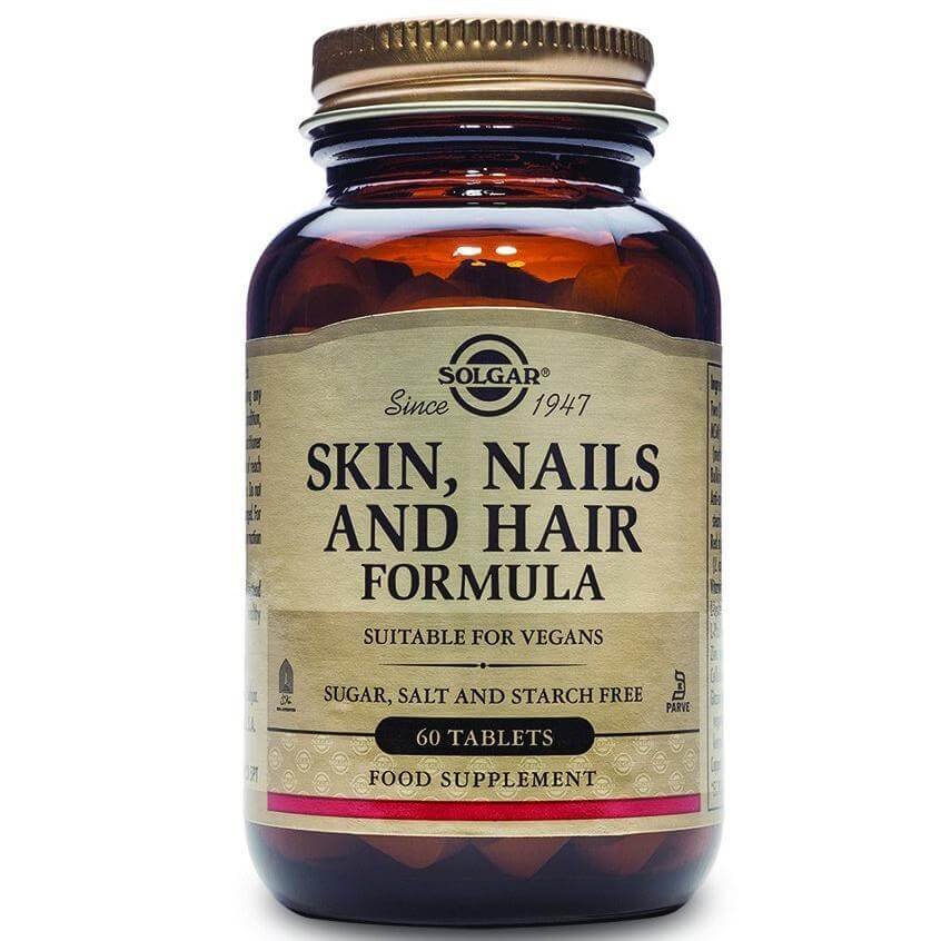 Solgar Skin Nails & Hair Formula Συμπλήρωμα Διατροφής για την Υγεία των Μαλλιών, Νυχιών & του Δέρματος tabs – 120 tabs