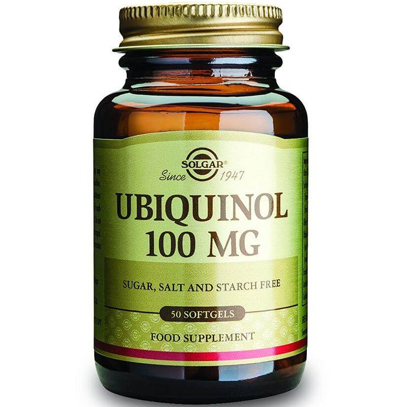 Solgar Ubiquinol 100mg Συμπλήρωμα Διατροφής που Παρέχει Συνένζυμο CoQ-10 Υψηλής Βιολογικής Αξίας 50softgels