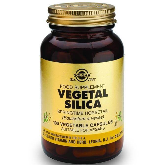 Solgar Vegetal Silica Συμπλήρωμα Διατροφής απο Οργανικό Πυρίτιο 100veg.caps
