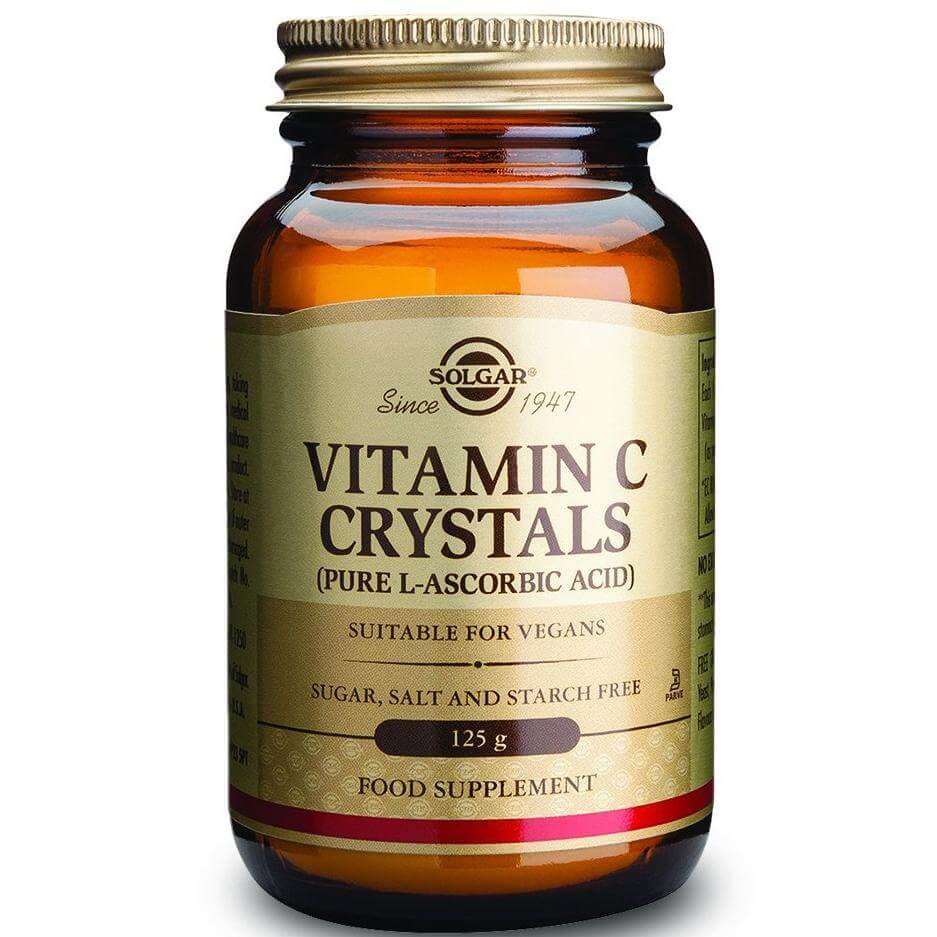Solgar Vitamin C Crystals Συμπλήρωμα Διατροφής Βιταμίνης C σε Σκόνη 125g powder
