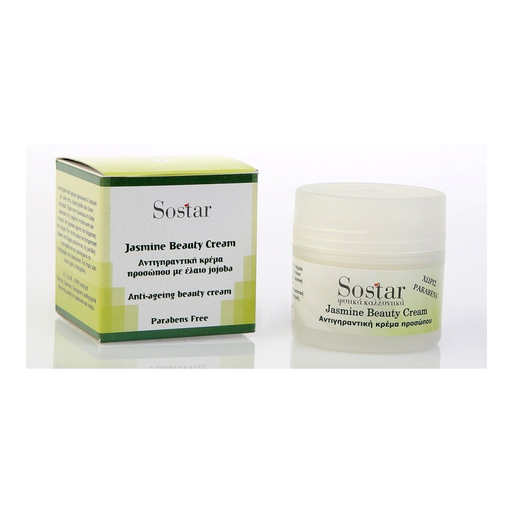Sostar Jasmine Beauty Cream Αντιγηραντική Κρέμα Προσώπου για Ξηρές – Πολύ Ξηρές Επιδερμίδες 50ml