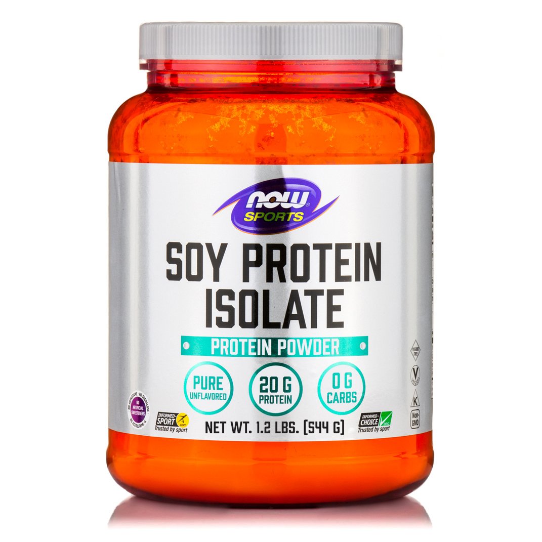Now Foods Soy Protein Isolate Non-GMO Vegetarian Unflavored Powder Φυτική Πηγή Υψηλής Ποιότητας Πλήρους Πρωτεΐνης από Σόγια 544g