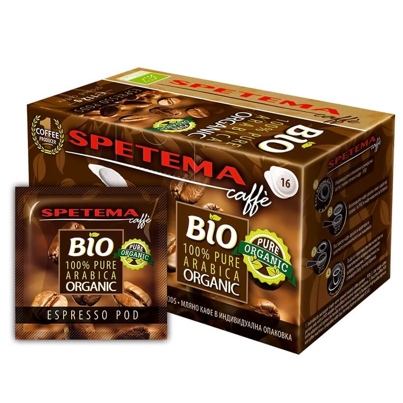 Spetema Caffe Bio Βιολογικός Espresso 112gr 16 Τεμάχια