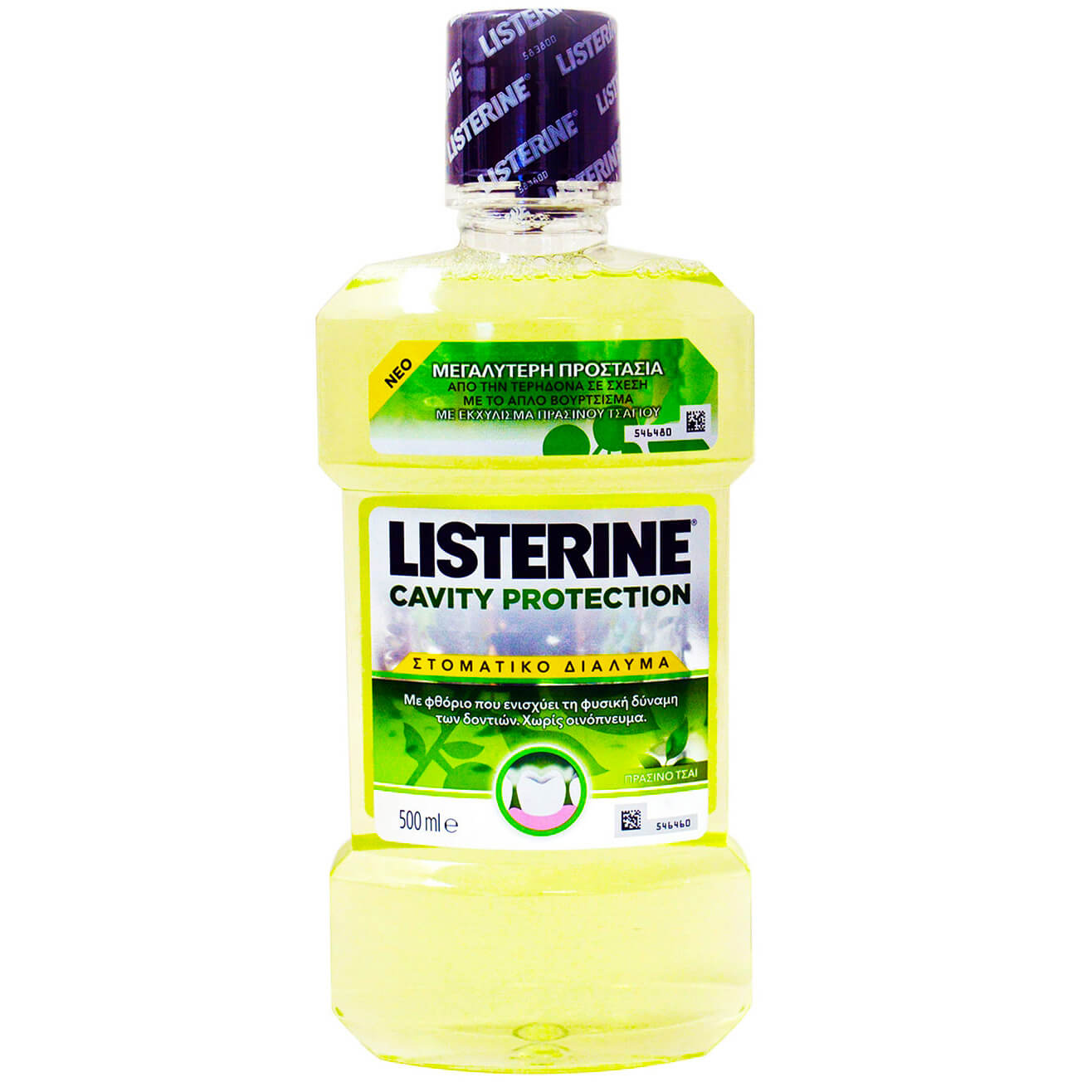 Listerine Cavity Protection Στοματικό Διάλυμα για Προστασία Από την Τερηδόνα με Πράσινο Τσάι 500ml