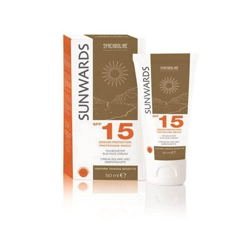 Synchroline Sunwards Face Tanning Booster Spf15 Ενισχυτική Κρέμα Μαυρίσματος Προσώπου 50 ml