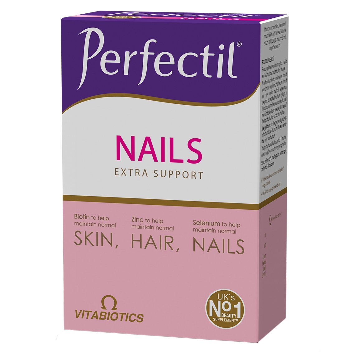 Vitabiotics Perfectil Plus Nails Συμπλήρωμα Διατροφής που Συμβάλλει στο Σχηματισμό & την Αναδόμηση των Νυχιών 60caps