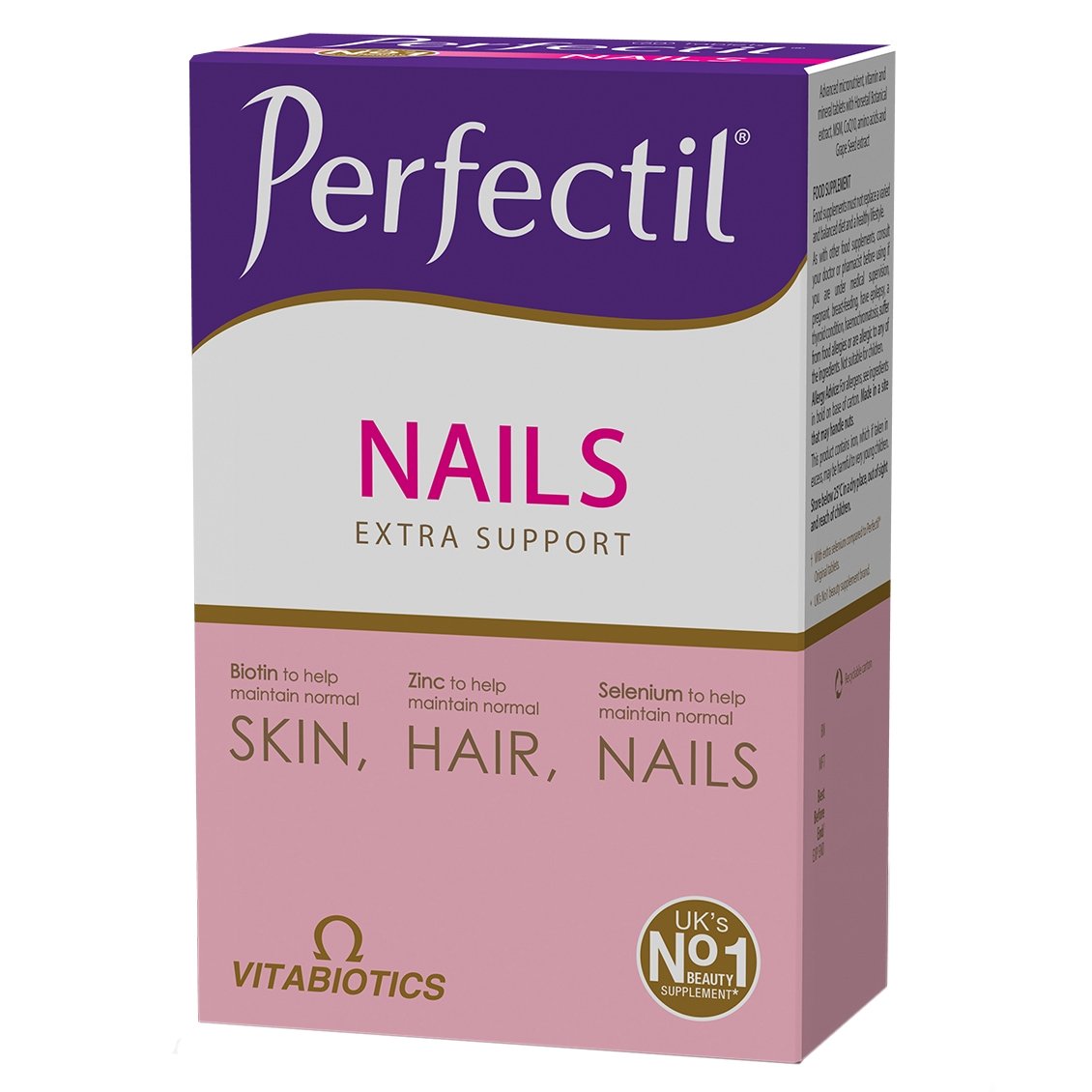 Vitabiotics Vitabiotics Perfectil Plus Nails Συμπλήρωμα Διατροφής που Συμβάλλει στο Σχηματισμό & την Αναδόμηση των Νυχιών 60caps