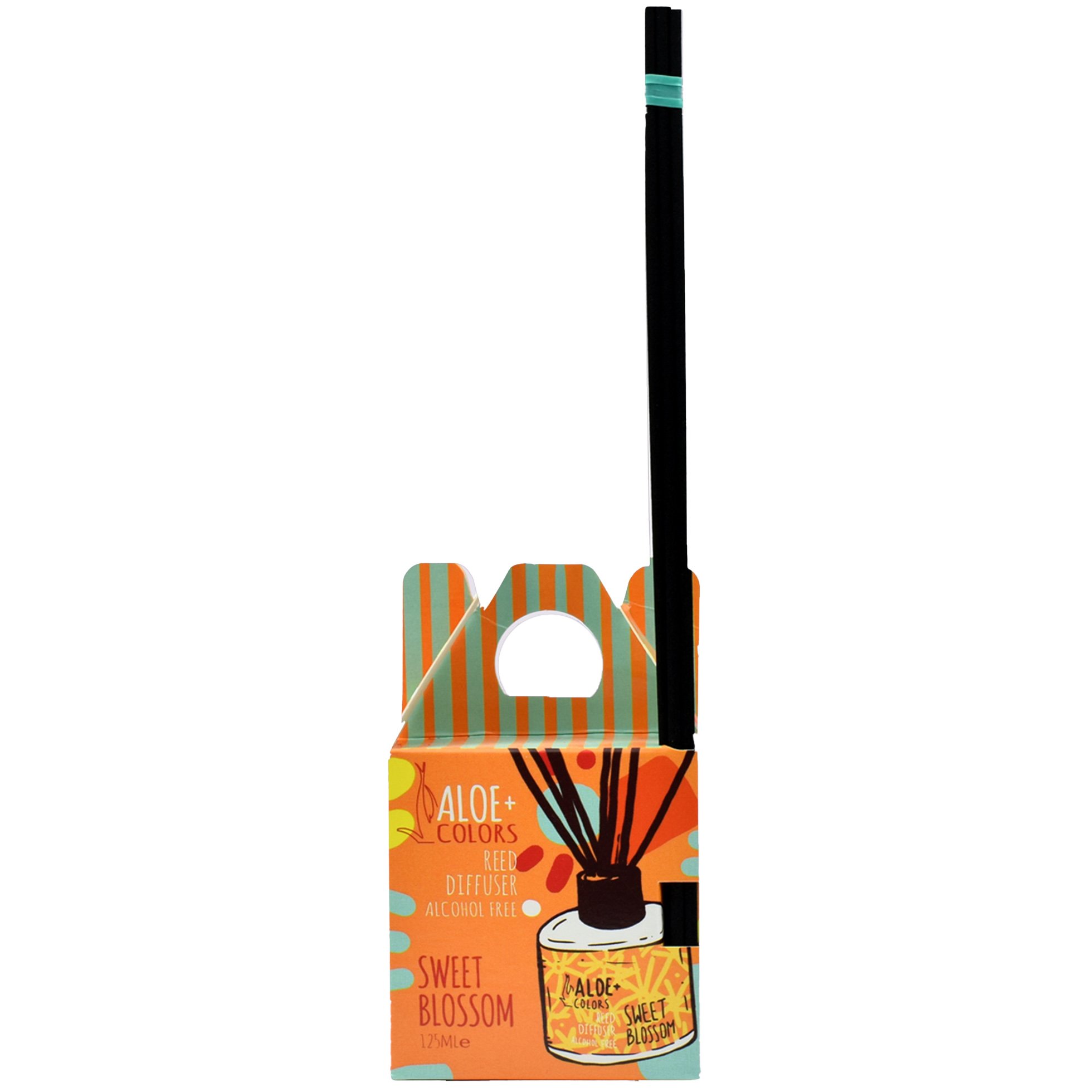 Aloe+ Colors Sweet Blossom Reed Diffuser Alcohol Free Αρωματικό Χώρου με Έντονο Άρωμα Βανίλια, Πορτοκάλι 125ml