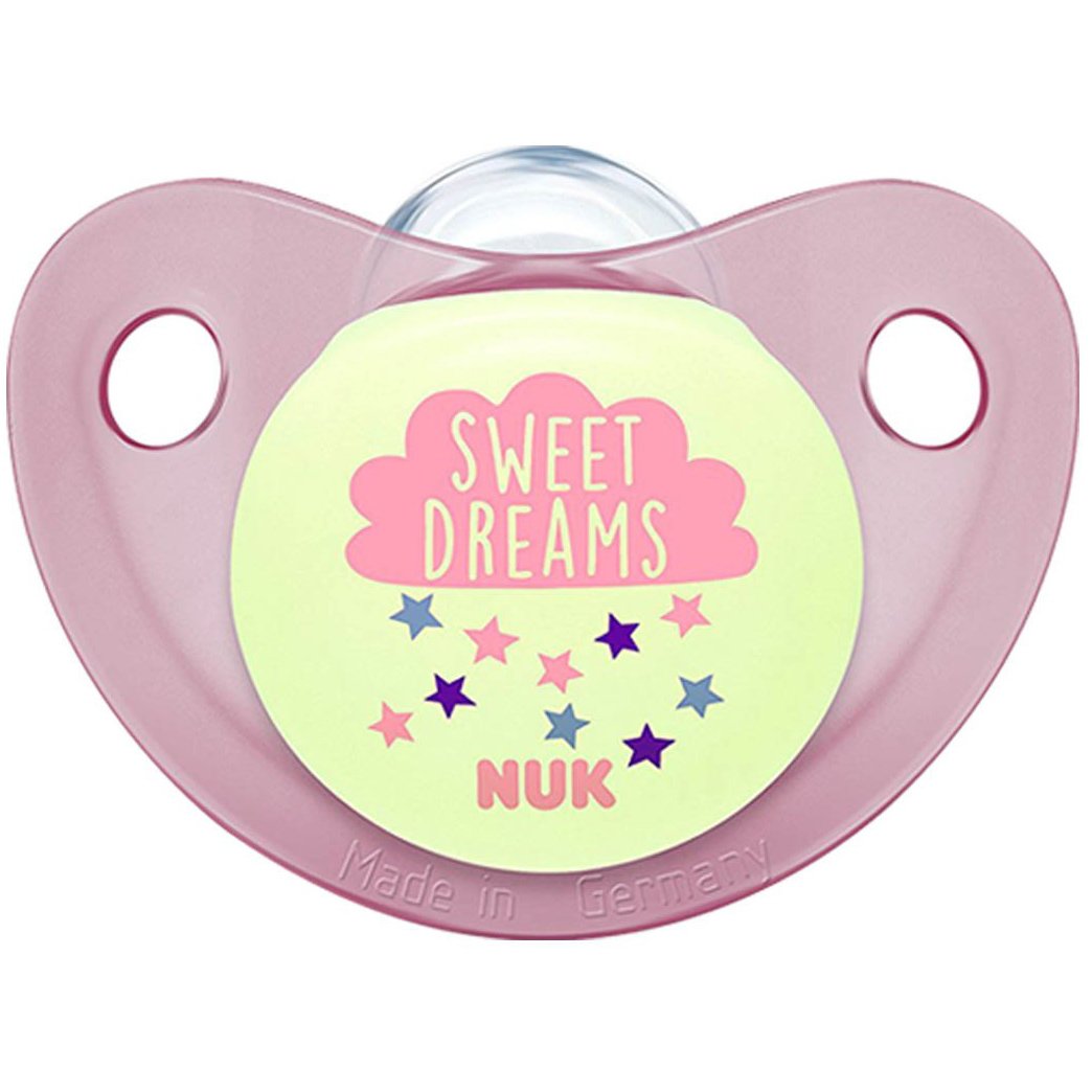 Nuk Trendline Night & Day Πιπίλα Σιλικόνης Χωρίς Κρίκο 1τμχ – Μέγεθος 2 (6-18 μηνών)