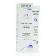 Synchroline Synchrovit Eyes n Lips Ενυδατική, Καταπραϋντική και Συσφικτική Κρέμα Ματιών Χειλιών 15ml