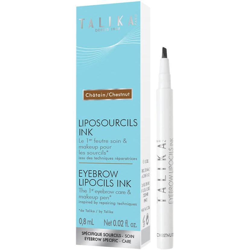 Talika Liposourcils Ink Chestnut Στυλό για τη Θρέψη & το Make Up των Φρυδιών Απόχρωση Κάστανο 0.8ml