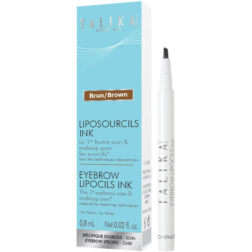 Talika Liposourcils Ink Brun/Brown Στυλό για τη Θρέψη & το Make Up των Φρυδιών Απόχρωση Καφέ 0.8ml