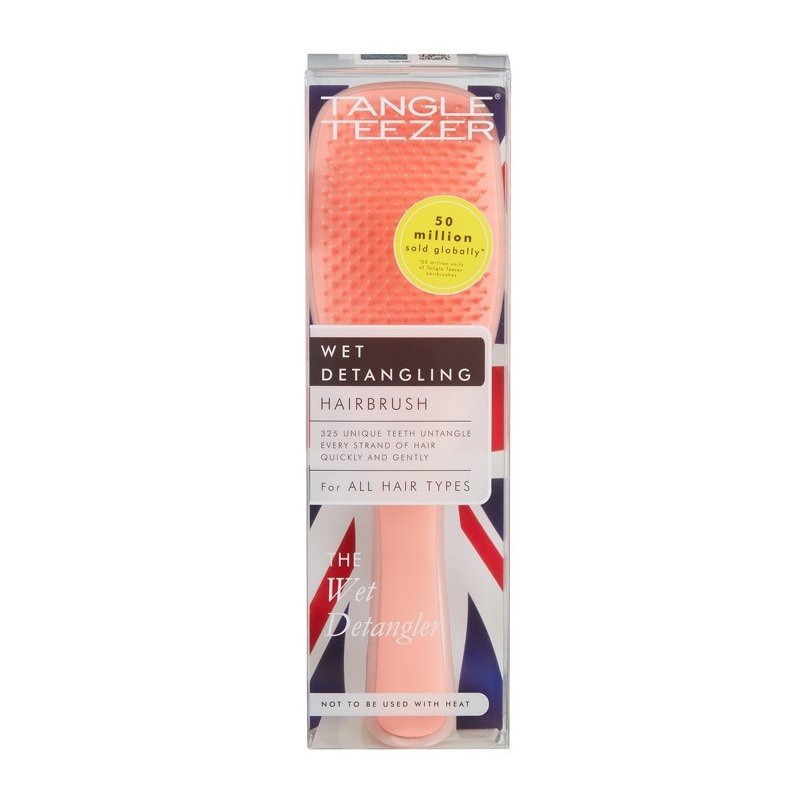 Tangle Teezer Wet Detangling Coral Glitter Ιδανική Βούρτσα για Γρήγορο Ξεμπέρδεμα στα Βρεγμένα Μαλλιά 1 τεμάχιο